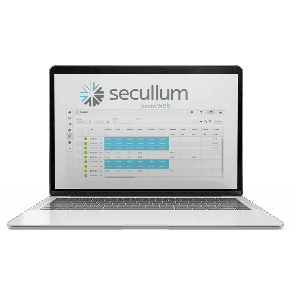 Produtos / Softwares Software de Tratamento de Ponto Secullum Ponto Web